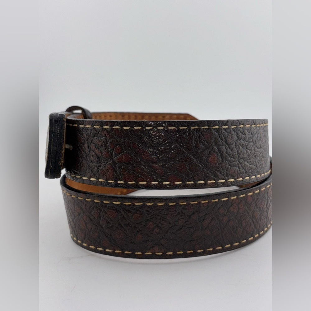 VINTAGE TONY LAMA Belt 36 Brown Cowhide leather Western Cowboy Rodeo​​ - Picture 3 of 8